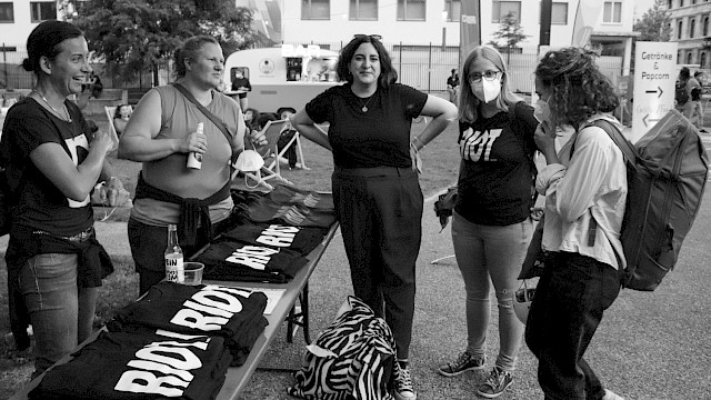 Das QQFM Team beim Popup Sommerkino powered by M-net 2021 I Copyright: Bernadette Huber