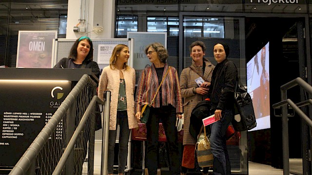 Eröffnung Afrikanische Filmtage 2024 | Ines Rehm, Leni Senger, Sabine Hahn (Münchner Stadtbibliothek), Barbara Off (DOK.network Africa), Monika Haas (Filmstadt München)