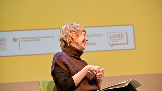 Moderatorin Katharina Wolfrum (Kulturreferat der LH München)