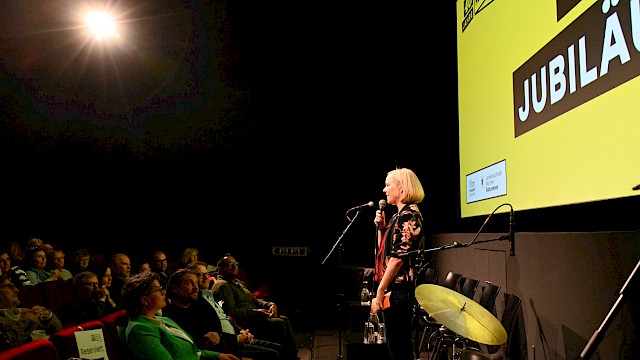 Festakt 40 Jahre Filmstadt München im Filmmuseum | Moderatorin Christina Wolf ©Ronny Heine